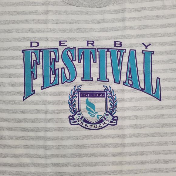 Vintage 90s Belton Shirt Womens Large 21x25 Kentucky-Derby - Picture 4 of 12